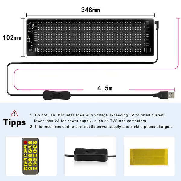 🔥Flash Sale✨DIY Car Dynamic LED Smart Colorful Eye Lamp Soft Screen