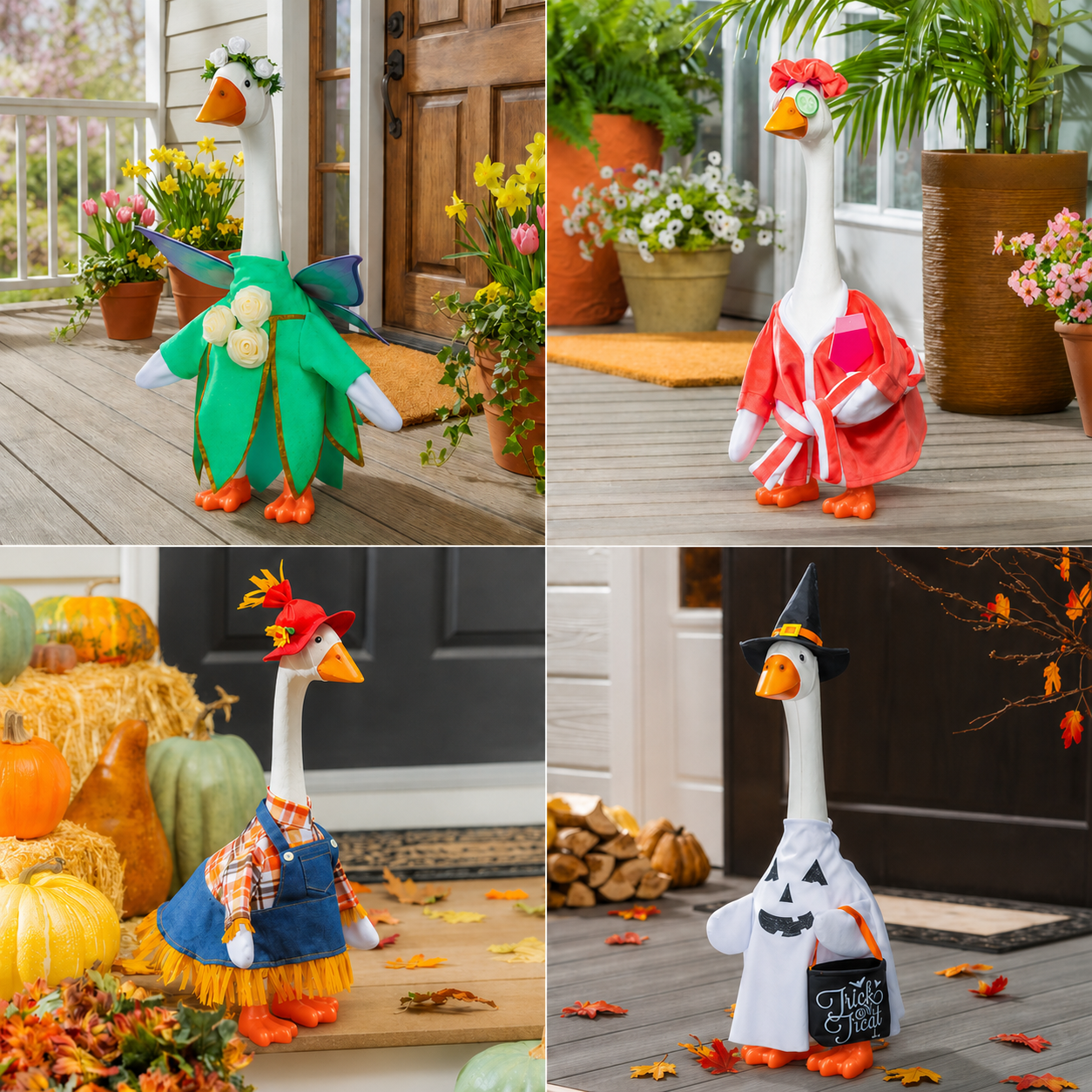 🪿 Classic Porch Goose Statue – Cozy Country Charm for Every Season🌿