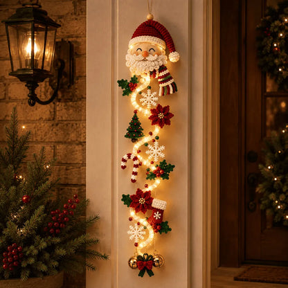 🔥Last day with huge discounts!– 🎄Glowing Christmas Door Hanger | 6 Festive Lighted Designs with Warm Glow, Dimensional Details & Space-Saving Vertical Décor ✨