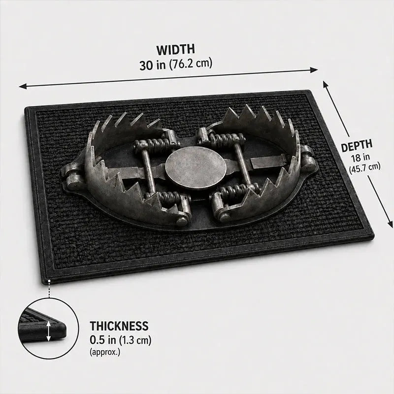 😂 3D Bear Trap Illusion Doormat