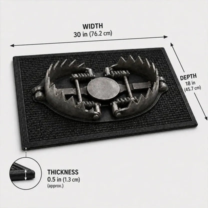 😂 3D Bear Trap Illusion Doormat