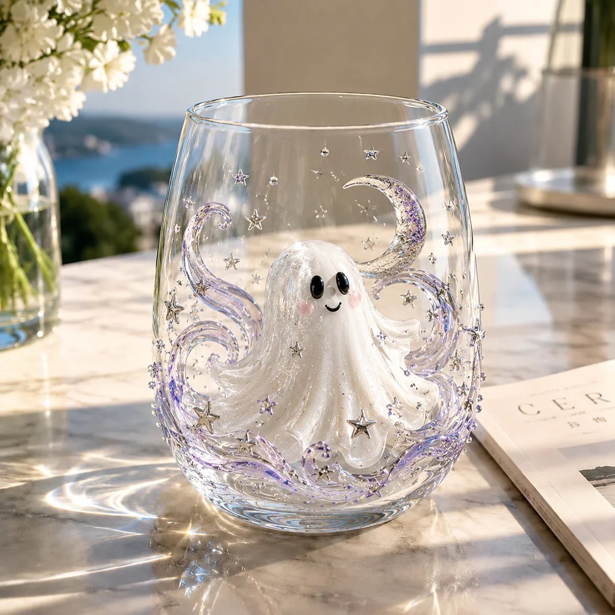 🔥 LAST DAY-60% OFF | 🎃 8-Piece 3D Sculpted Halloween Glass Set - Perfect for parties and cozy autumn bars