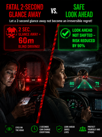 🚗 AI Smart Car HUD Display | Solar Powered | Zero Wiring Setup | Night Vision Radar 🛡️