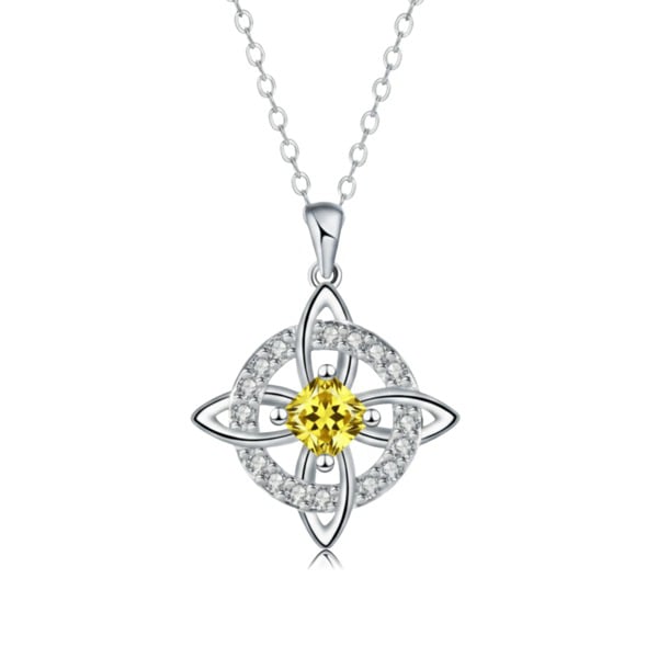 Mystical Birthstone Witches Knot Necklace – Natural Crystal 🔮💞Protect Your Loved Ones