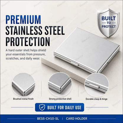 RFID Blocking Metal Card Holder
