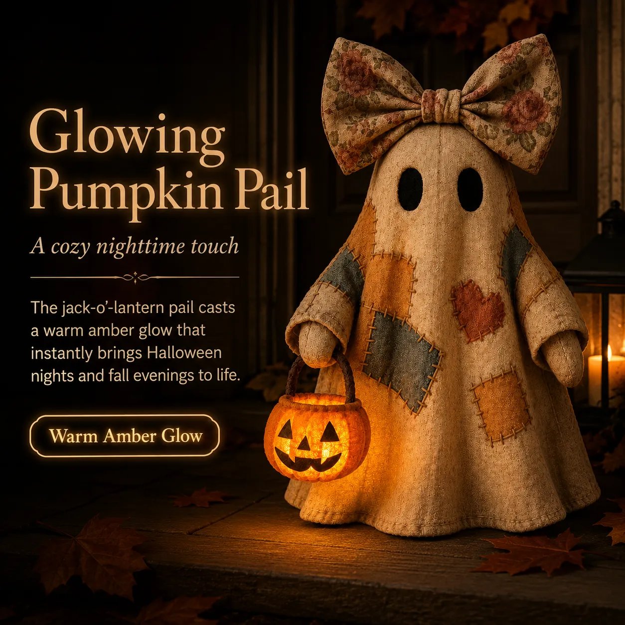 🎃LIMITED-TIME OFFER – Lighted Vintage Patchwork Ghost ✨