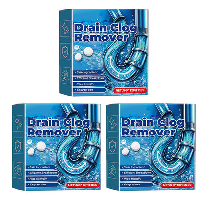 Fast Dissolve Drain Clog Remover Tablets Household Pipe Deodorant Cleaner