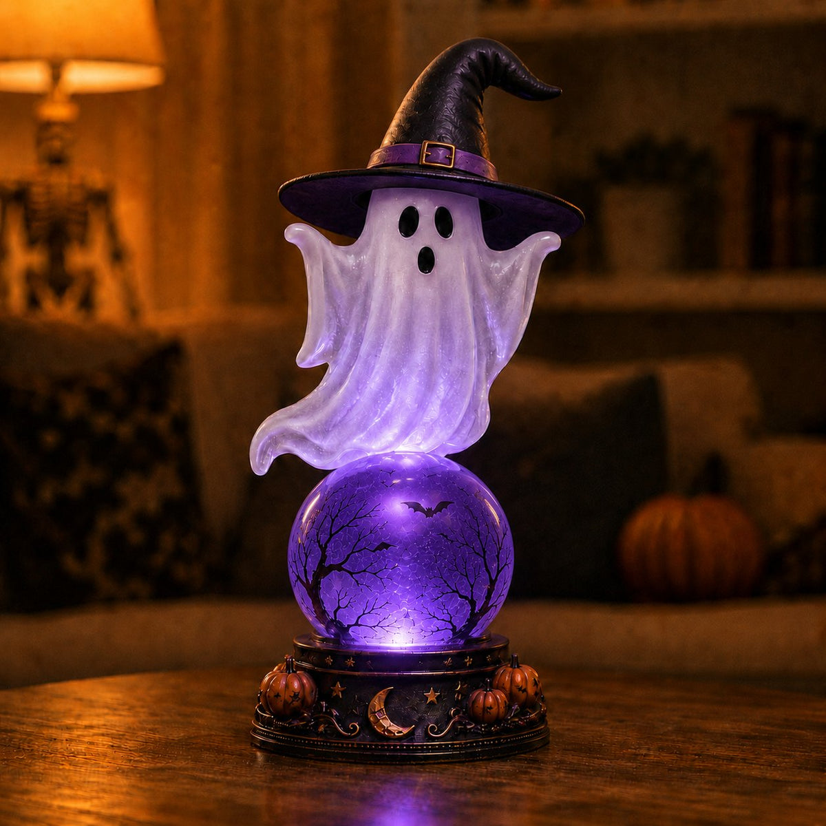 🎃Early Purchase - 50% OFF Now👻Halloween Raven Crystal Ball Lighted Decor