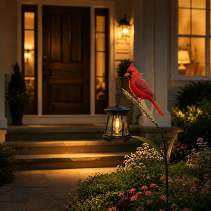 🔥Hot Sale 58% OFF🐦 Cardinal Solar Light—A Beautiful Garden Light That Feels Full of Life