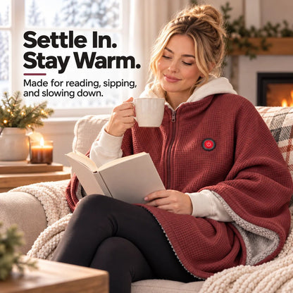 🔥 🔥Wearable Heated Blanket Shawl – Cozy Hands-Free Warmth🔥
