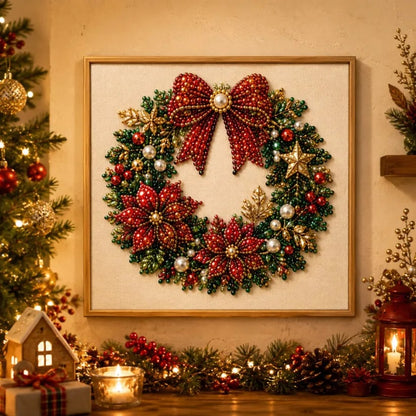 🧘Relaxing & Beginner Friendly -🌲DIY Pearl Diamond Painting Art  Christmas Series Kit