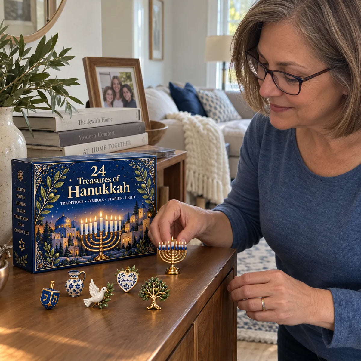 🔥Buy 2 Get 20% OFF🔥24 Treasures of Hanukkah – Traditions, Symbols & Light Countdown Calendar