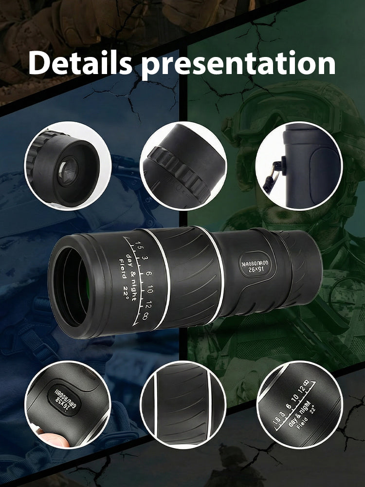 ⏳Last Chance! 50% OFF🔥Used by American Mountain Guides! 100x HD Monocular, IPX5 Waterproof & Fog-Proof🧭🔭