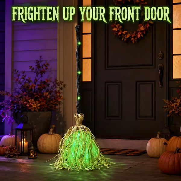 🧙‍♀️Buy 2 Get 20% OFF🧹Animated Moving Witch Broom with Light & Sound