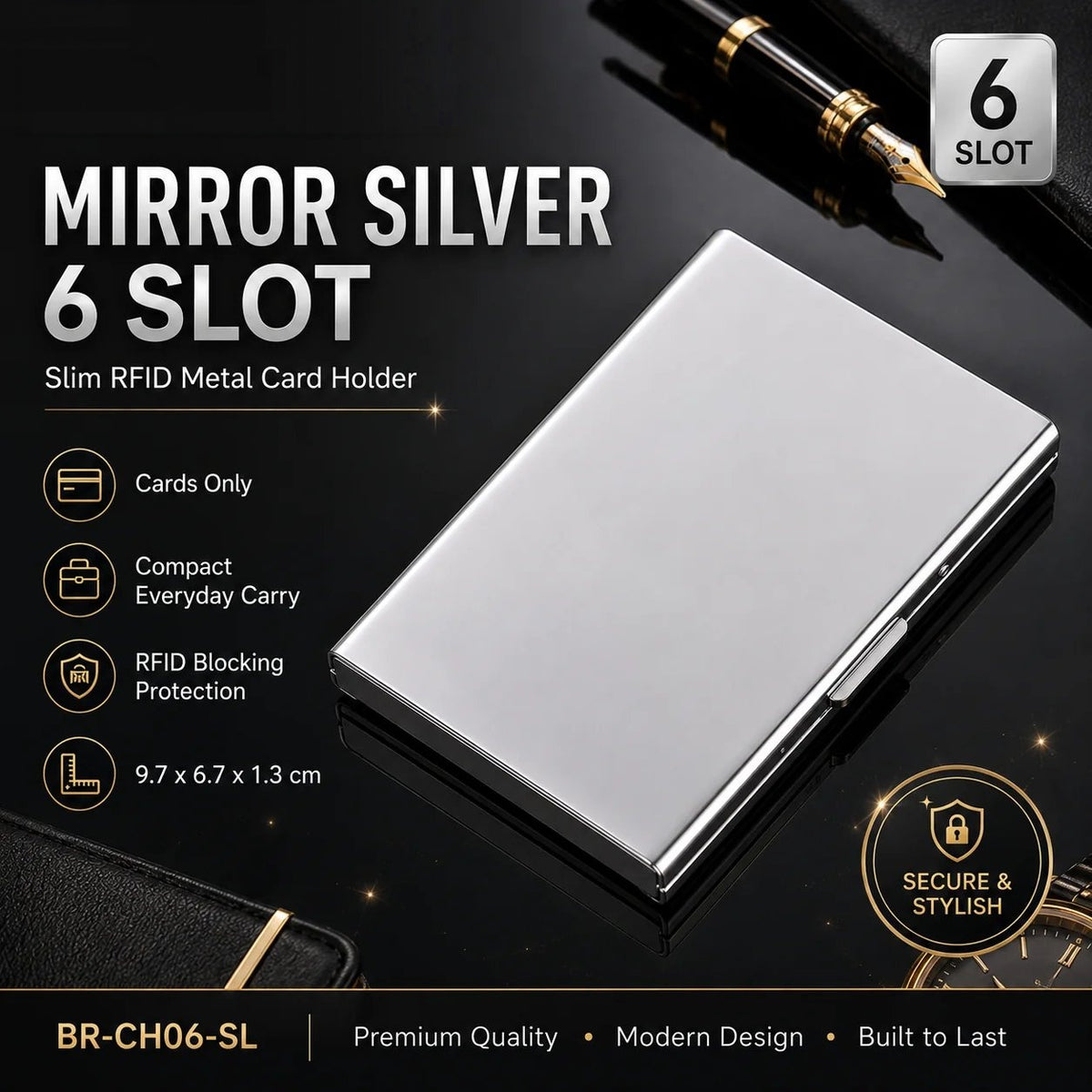 RFID Blocking Metal Card Holder