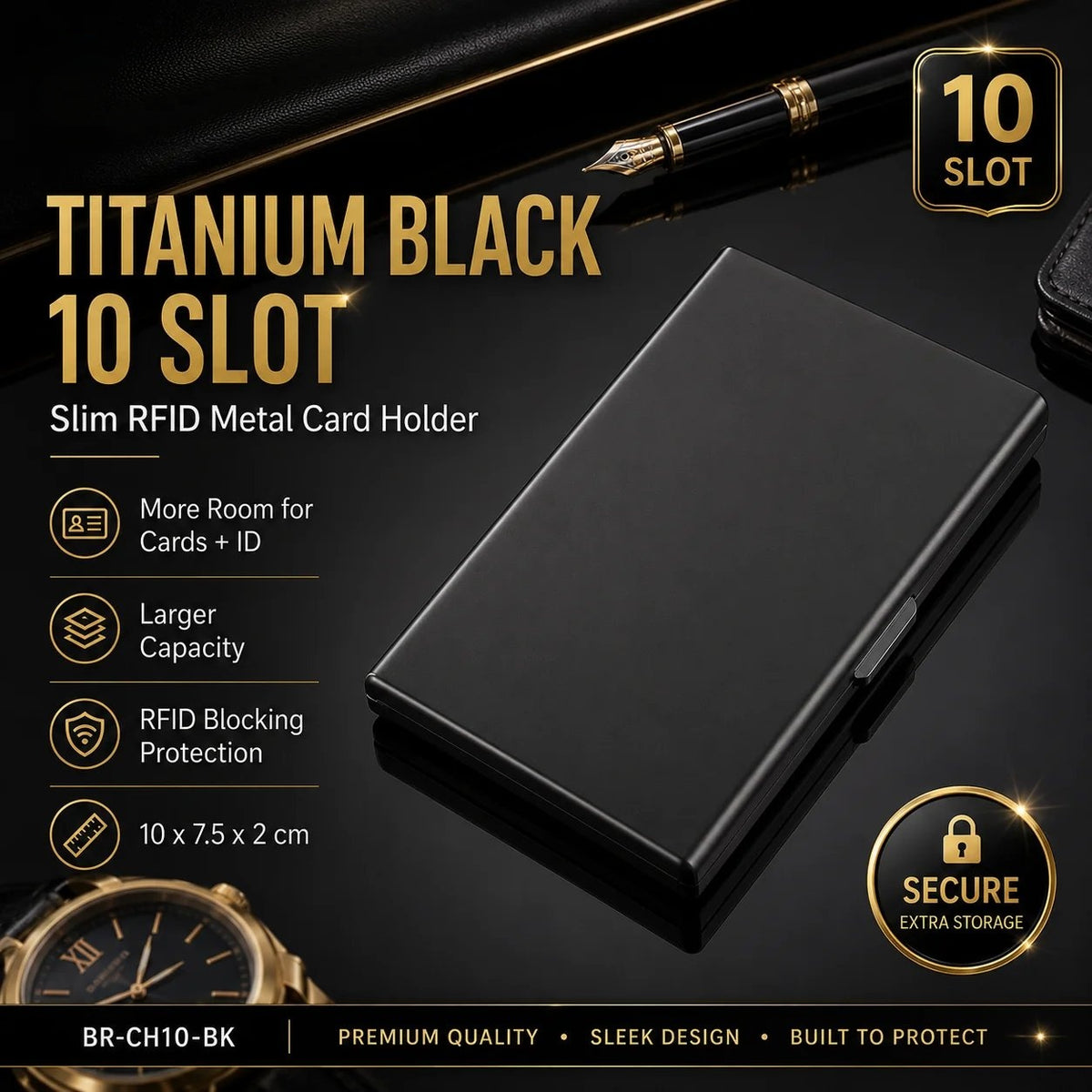 RFID Blocking Metal Card Holder
