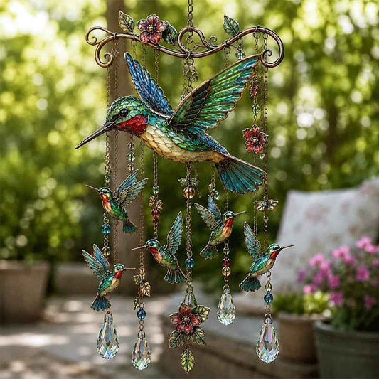 🔥50% OFF | Graceful Hummingbird Wind Chime – Add Beauty to Every Breeze 🐦🎐