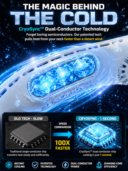 [Wearable Air Conditioner] Cooling Neck Fan —Instant 5C Cooling | 50% Off Today 🌬️ Whisper Quiet Tech🍃
