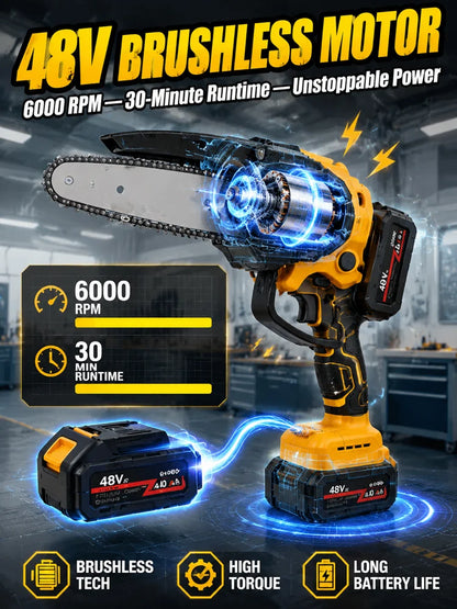 🔥Portable 6-inch high-power electric chainsaw