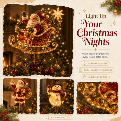 ⏳ Last Day 50% OFF – 🎅  Lighted Christmas Tree Topper Collection ✨