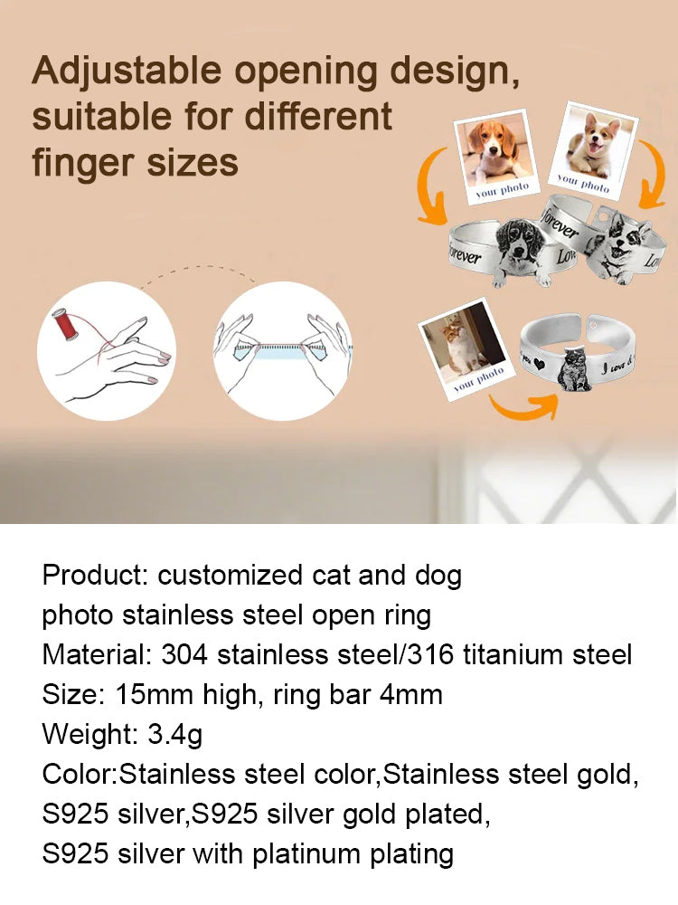 【Pet Memorial Ring.】Turn limited companionship into eternal remembrance. 🐾💍