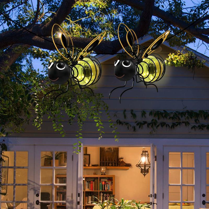 🐝 Outdoor Hanging Solar Bee Light – Charming Garden Décor With A Warm Evening Glow