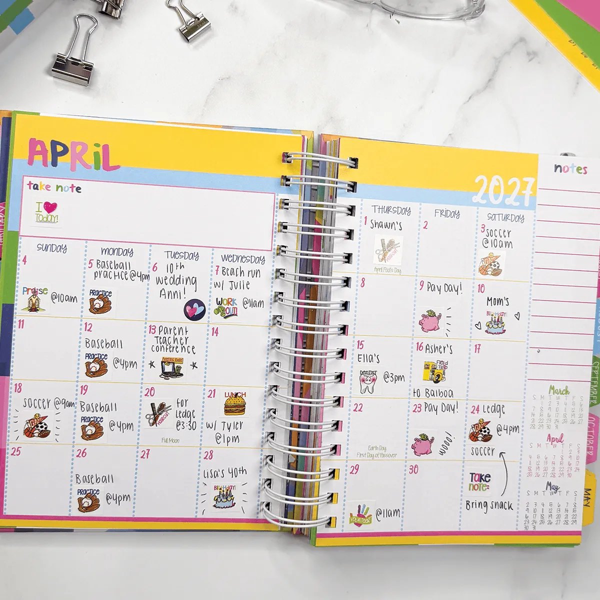 📅✨ 2027–2028 Reminder Binder – 24-Month All-in-One Life Planner