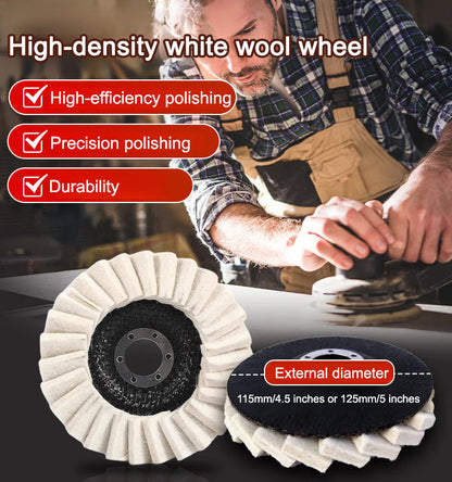 【Hot Sale - 50% OFF Today】Century-old Wool Felt Flap Wheel, sanding and fine finishing 2-in-1