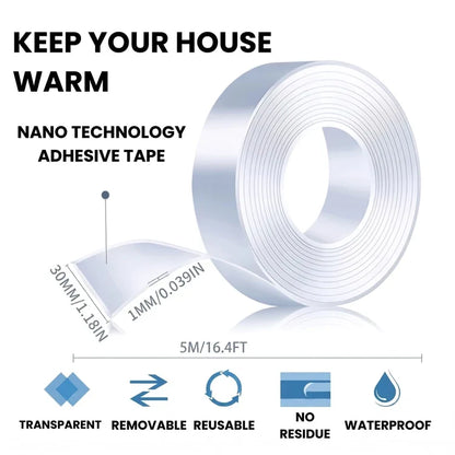 🏡 Universal Door Gap Seal Tape | Block Drafts, Dust & Bugs Instantly