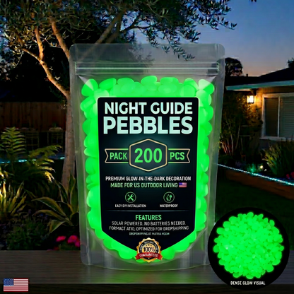 🔥LAST DAY SALE - 65%OFF🔥🌈Colorful Glow-in-the-Dark Garden Stones