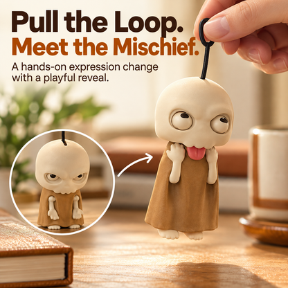 👻 Pull-to-Reveal Ghost & Skull Figurines – Playful Desk Decor & Quirky Gift