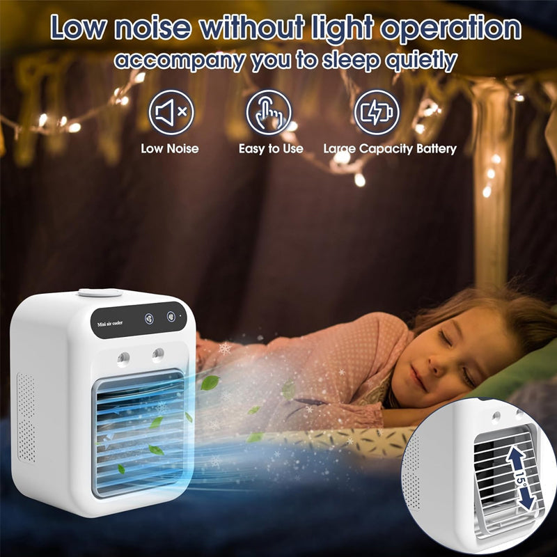 Mini Portable 3-in-1 Quiet Air Conditioner|Rechargeable & USB-Powered