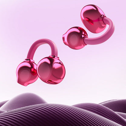 💖 Jewelry worn on your ears! Butterfly clip-on Bluetooth earphones, painless to wear, Bluetooth 6.0, IPX5 waterproof.
