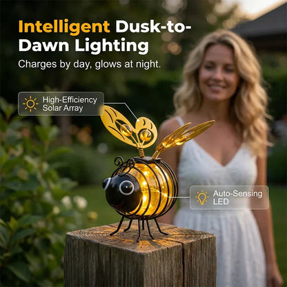🐝 Outdoor Hanging Solar Bee Light – Charming Garden Décor With A Warm Evening Glow